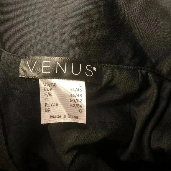 All Black Sequin sleeveless Tuxedo Jumpsuit size Large - Picture 4 of 16